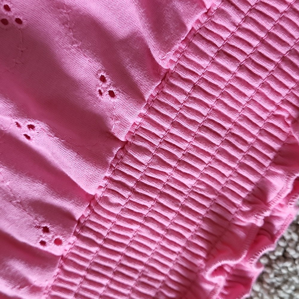 Pink Embroidered Tank - Picture 5 of 6